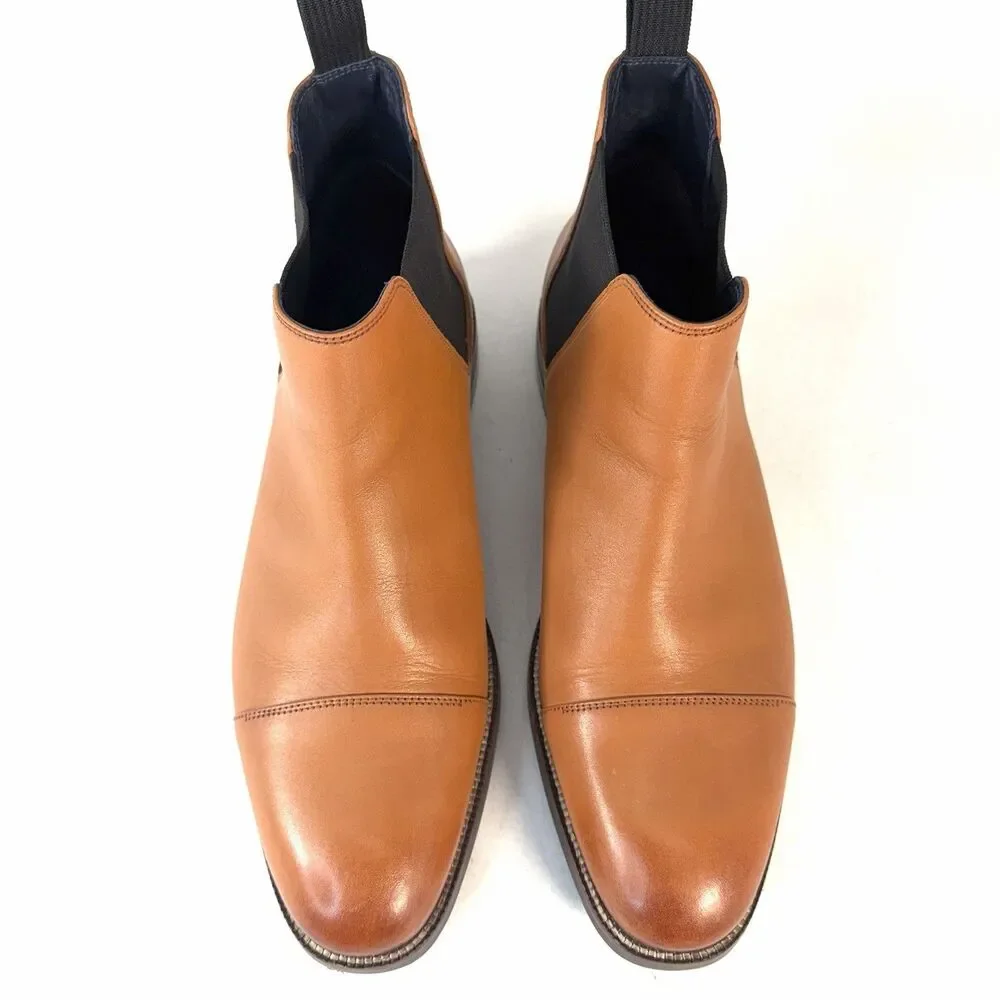 Cole Haan Wagner Grand Chelsea Cap-Toe Waterproof Boots Mesquite 9M C28637
